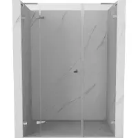 Mexen Lunar L Porte de douche pivotante gauche 120 cm, transparente, chrome - 834SL-120-050-01-00-L