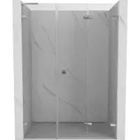 Mexen Lunar-F L porte de douche pliante droite 135 cm, transparent, chromé - 836SL-135-050-01-00-P