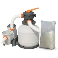 Bestway Pompe à sable 8327 l/h + sable 25kg 58499