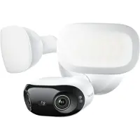 Reolink Elite Floodlight WiFi, Caméra de surveillance filaire 4K 8MP avec projecteur, panorama 180°, double bande Wi-Fi 6, 3000 lumens, recherche vidéo locale par IA