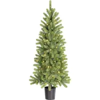 Black Box Trees Nagoya Sapin de Noël artificiel avec éclairage LED et fonction minuterie - H120 x Ø60 cm - Vert