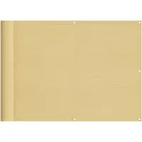 vidaXL Pare-vue de balcon sable 75x800 cm 100 % polyester-Oxford