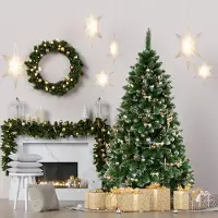 QLS Arbre de Noël artificiel Sapin de Noël sur pied Pin NK9 180 cm 6071