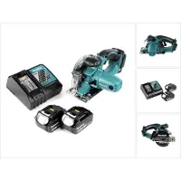 Makita DCS 552 RG 18 V sans fil scie circulaire manuelle pour métaux 136 mm + 2x 6,0 Ah batterie et chargeur + lame de scie et lunettes de protection