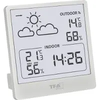TFA-Dostmann TFA Station météo radio CLEO, blanc