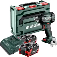 Metabo SSW 18 LTX 550 BL Visseuse à choc sans fil 18 V 550 Nm Brushless + 2x batterie LiHDX 8,0 Ah + chargeur + metaBOX