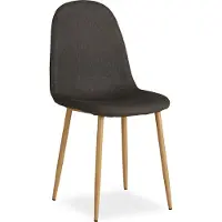Homestyle4u Chaise Salle à Manger Anthracite Design Moderne Chaise de Cuisine Chaise pas Cher Fauteuil Rembourrée