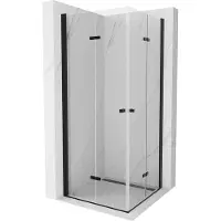 Mexen Lima Duo Cabine de douche pliante 100 x 100 cm, Transparent, Noir - 856-100-100-70-00-02