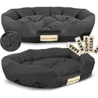AIO Factory Lit pour chien 130x105 cm personnalisé étanche noir
