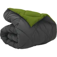 vidaXL Couette d'hiver verte et anthracite 135 x 200 cm en microfibre