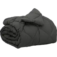 vidaXL Couette toutes saisons anthracite 155 x 220 cm microfibre