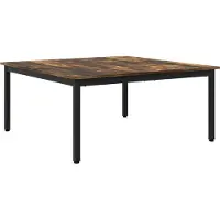vidaXL Table basse fumée 100 x 100 x 45 cm Bois composite