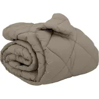 vidaXL Couette d'hiver gris clair 200 x 240 cm en microfibre
