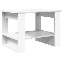 vidaXL Table basse blanche 72 x 50 x 50 cm Bois composite