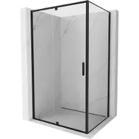 Mexen Exo cabine de douche pivotante 125 x 85 cm, transparente, noire - 819-125-085-70-00