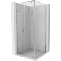 Mexen Cabine de douche pivotante Exo 100 x 100 cm, transparent, chrome - 8182-100-100-01-00