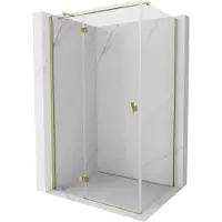 Mexen Mist H T cabine de douche pivotante gauche 85 x 70 cm, transparent, doré - 8A5T-085-070-50-00-L