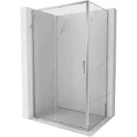 Mexen Exo cabine de douche coulissante 135 x 110 cm, transparent, chromé - 8151-135-110-01-00