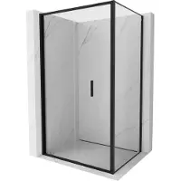 Mexen Exo Cabine de douche pliante 90 x 80 cm, transparente, noire - 816-090-080-70-00