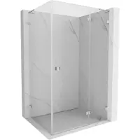 Mexen Lunar L Duschkkabine rechts angeschlagen 85 x 80 cm, transparent, Chrom - 834L-085-080-01-00-P