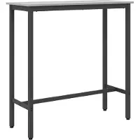 vidaXL Tisch Graues Sonoma 100 x 40 x 100,5 cm
