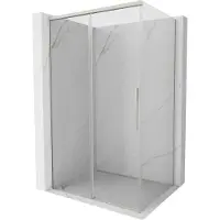 Mexen Rox cabine de douche coulissante 115 x 90 cm, transparente, nickel brossé - 8C2-115-090-97-00
