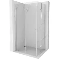 Mexen Lima Duo Cabine de douche pliante 90 x 80 cm, Transparent, Chrome - 856-090-080-02-00