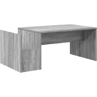 vidaXL Table basse gris Sonoma 90 x 45 x 35 cm Bois composite