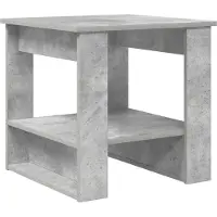 vidaXL Table basse Béton Gris 51 x 50 x 50 cm Bois composite