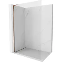 Mexen Kioto-X L paroi de douche Walk-in 80 x 200 cm, transparent 10 mm, or rose - 800-080-107-60-00-X