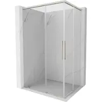 Mexen Rox Duo cabine de douche coulissante 110 x 75 cm, transparent, nickel brossé - 8C2D-110-075-97-00