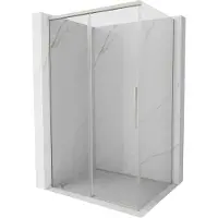 Mexen Rox cabine de douche coulissante 130 x 95 cm, transparent, nickel brossé - 8C2-130-095-97-00