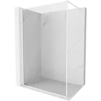Mexen Kioto-F paroi de douche Walk-in avec cadre 120 x 202 cm, transparent 8 mm, blanc - 800-120-104-20-00
