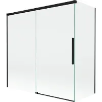 Mexen Rox Paroi de douche à 2 panneaux coulissants 160 + 75 x 150 cm, transparent, noir - 8C9-160-075-70-00