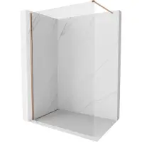 Mexen Paroi de douche Kioto-X Walk-in 150 x 200 cm, transparent 10 mm, cuivre brossé - 800-150-101-65-00-X