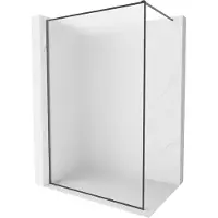 Mexen Kioto-F paroi de douche Walk-in avec cadre 110 x 202 cm, givre 8 mm, gris canon brossé - 800-110-104-66-30