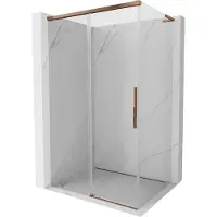 Mexen Rox L cabine de douche coulissante 110 x 85 cm, transparent, or rose - 8C2L-110-085-60-00