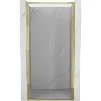 Mexen Exo portes de douche pliantes 95 cm, transparentes, dorées - 816-095-000-50-00