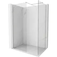 Mexen Paroi de douche Kioto-X Walk-in 140 x 120 cm, transparent 10 mm, nickel brossé - 800-140-202-97-00-120-X