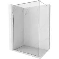 Mexen Kioto-XF paroi de douche Walk-in avec cadre 110 x 202 cm, transparent 10 mm, chrome - 800-110-104-01-00-X