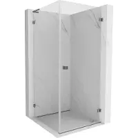 Mexen Lunar-B L cabine de douche pivotante droite 100 x 100 cm, transparent, gun metal - 832L-100-100-95-00-P