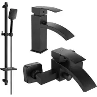 Mexen Libra DQ62 set de baignoire, Noir - 745103DQ62-70
