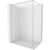 Mexen Kioto-XF Paroi de douche Walk-in avec cadre 100 x 202 cm, givre 10 mm, chrome - 800-100-104-01-30-X