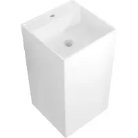 Mexen Lavabo indépendant Belen en conglomérat 45 x 45 cm, blanc mat - 26604500