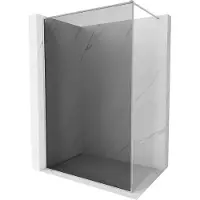 Mexen Kioto-XF Paroi de douche Walk-in avec cadre 100 x 202 cm, graphite 10 mm, chrome - 800-100-104-01-40-X