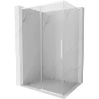 Mexen Cabine de douche Rox L Porte coulissante 100 x 95 cm, transparente, blanche - 8C2L-100-095-20-00