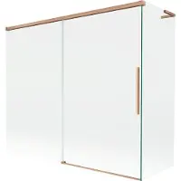 Mexen Rox L Paroi pliante pour baignoire, 2 éléments, coulissants 180 + 90 x 150 cm, transparent, cuivre brossé - 8C9L-180-090-65-00