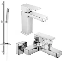 Mexen Cetus DQ77 Ensemble de bain, chrome - 744303DQ77-00