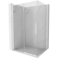 Mexen Rox cabine de douche coulissante 115 x 100 cm, transparente, blanche - 8C2-115-100-20-00