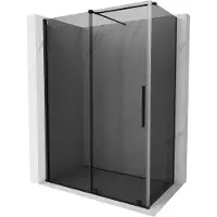 Mexen Velar cabine de douche coulissante 130 x 70 cm, graphite, noir - 871-130-070-41-70
